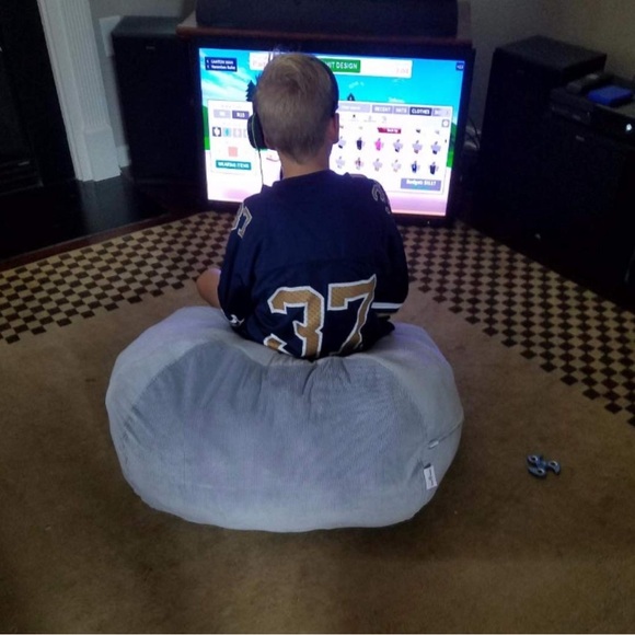 Baby Keeps Gray Stuffed Animal Beanbag Storage - Picture 3 of 5